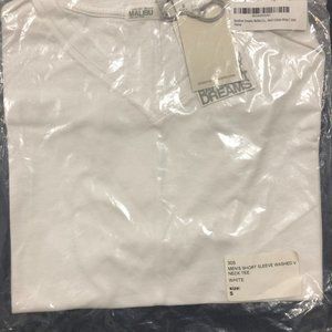 Barefoot Dreams Malibu Collection Men's Short Sleeve Washed V-Neck Tee